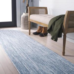 Martha Stewart x SAFAVIEH Area Rug Collection – 5′ x 8′, Beige, Non-Shedding & Easy Cleaning, Ideal for Living Room, Bedroom, Office, Dining Space (MSR920B)(Blue)