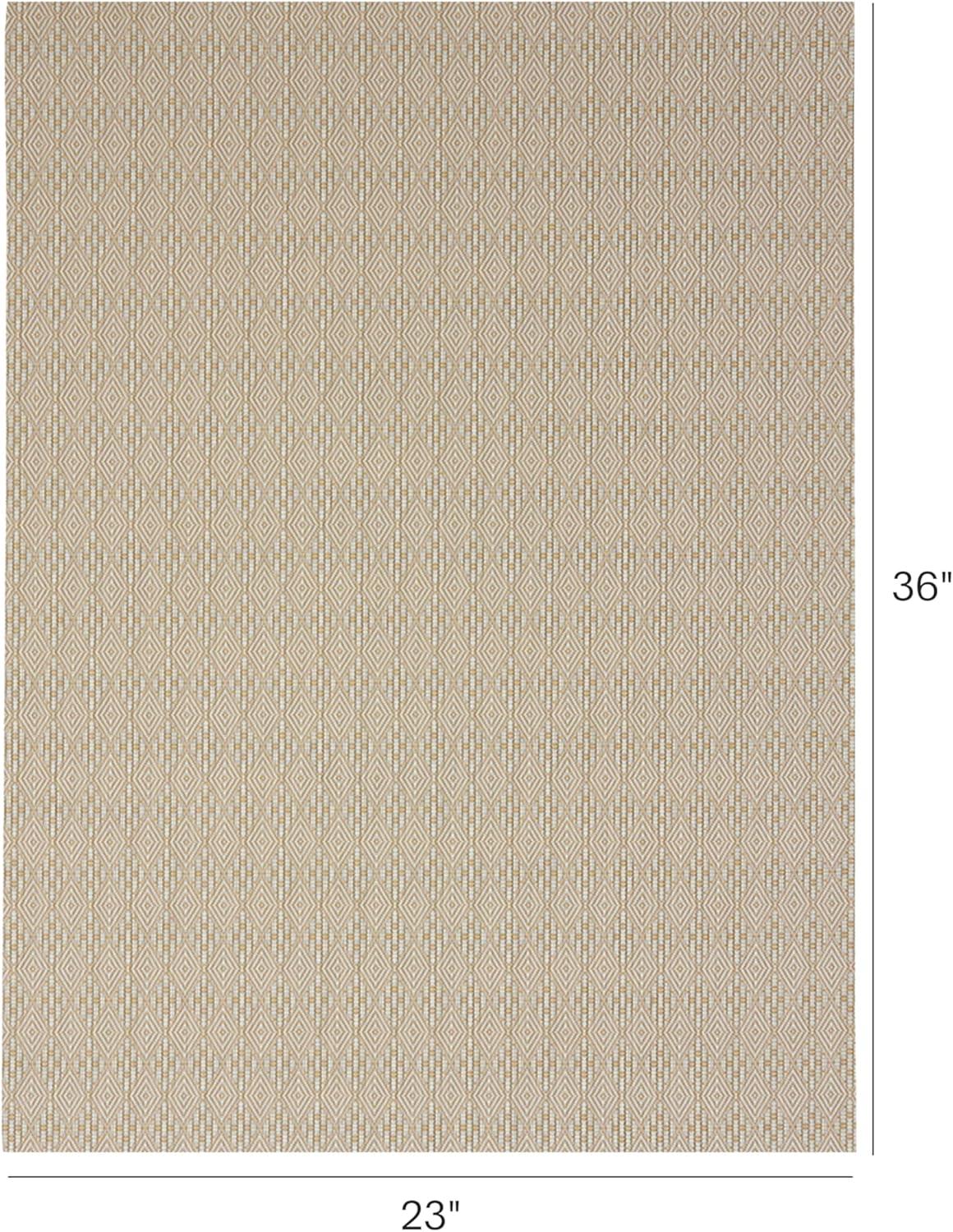 imageChilewich Martha by Martha Stewart Boxwood Rug in Abalone 23 x 36 Easy Care Premium IndoorOutdoor Floor Mat for Entry Kitchen Bath Pool with NonSlip BackingWheat