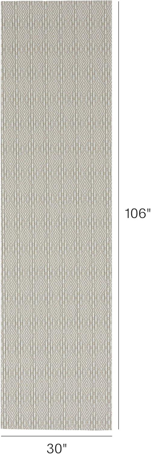 imageChilewich Martha by Martha Stewart Boxwood Rug in Abalone 23 x 36 Easy Care Premium IndoorOutdoor Floor Mat for Entry Kitchen Bath Pool with NonSlip BackingFlax
