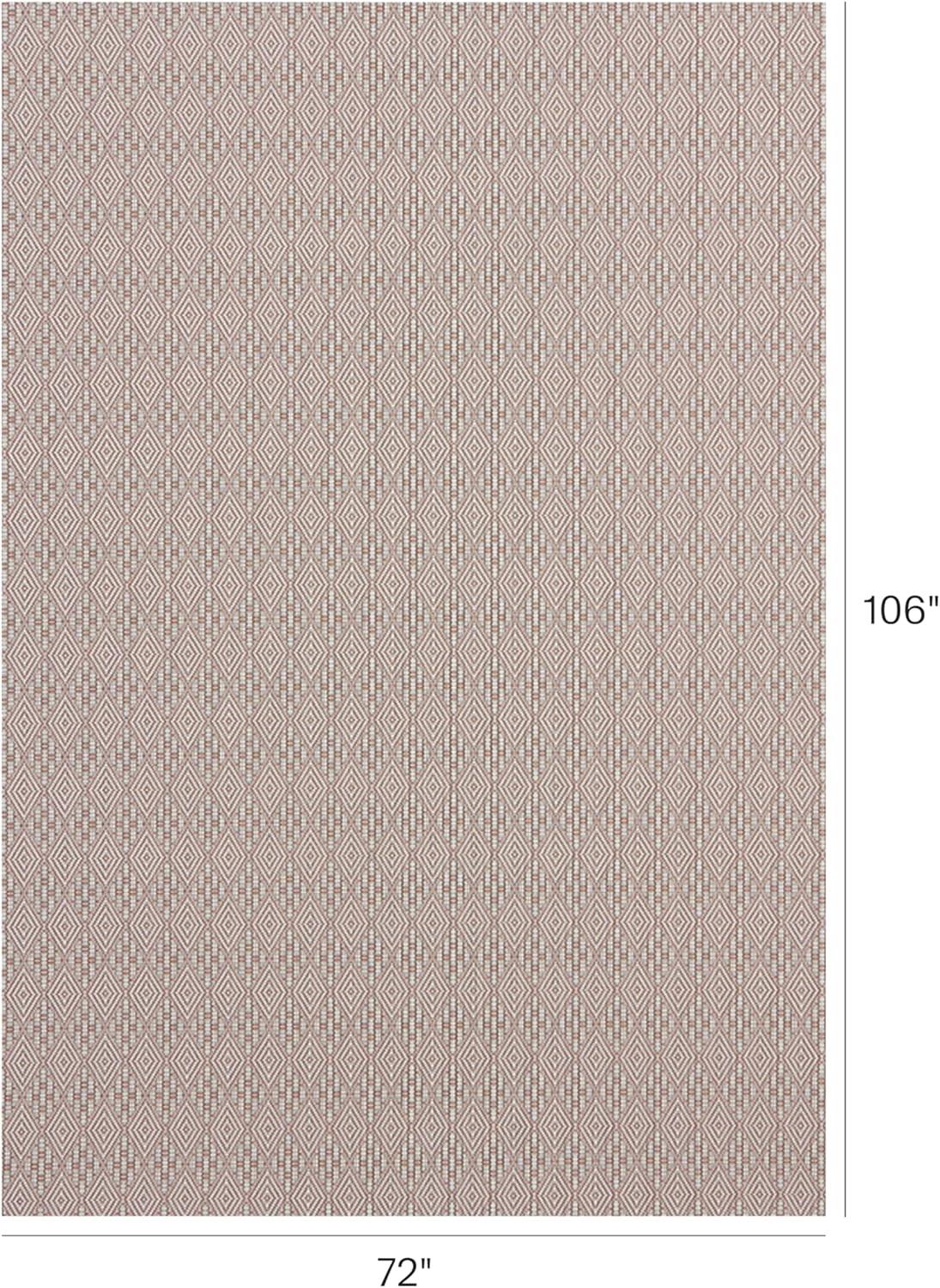 imageChilewich Martha by Martha Stewart Boxwood Rug in Abalone 23 x 36 Easy Care Premium IndoorOutdoor Floor Mat for Entry Kitchen Bath Pool with NonSlip BackingBurnt Coral