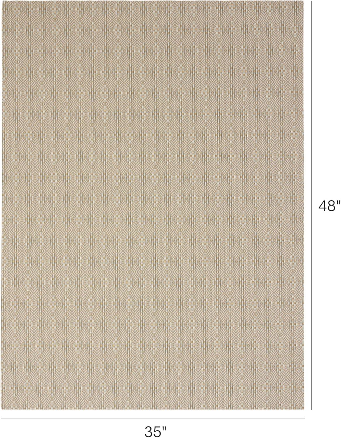 imageChilewich Martha by Martha Stewart Boxwood Rug in Abalone 23 x 36 Easy Care Premium IndoorOutdoor Floor Mat for Entry Kitchen Bath Pool with NonSlip BackingWheat