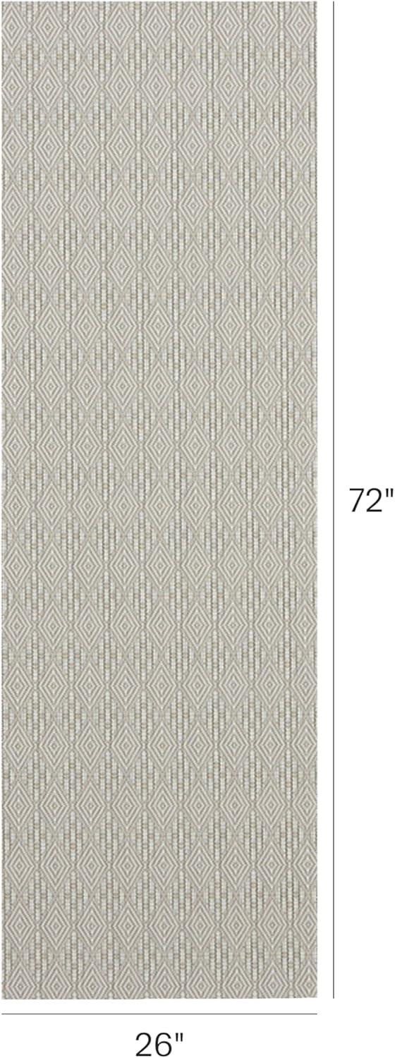 imageChilewich Martha by Martha Stewart Boxwood Rug in Abalone 23 x 36 Easy Care Premium IndoorOutdoor Floor Mat for Entry Kitchen Bath Pool with NonSlip BackingFlax
