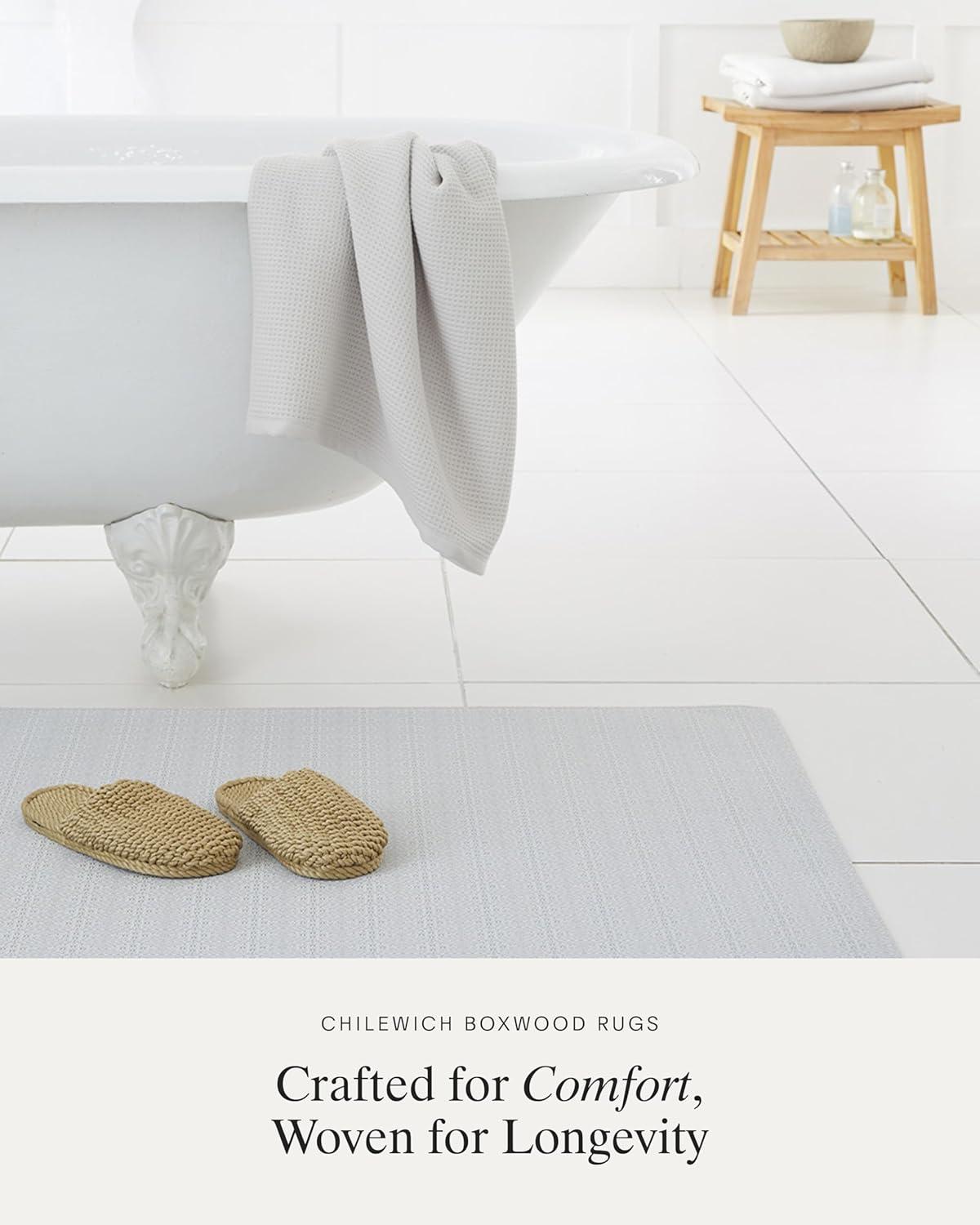 imageChilewich Martha by Martha Stewart Boxwood Rug in Abalone 23 x 36 Easy Care Premium IndoorOutdoor Floor Mat for Entry Kitchen Bath Pool with NonSlip BackingSea