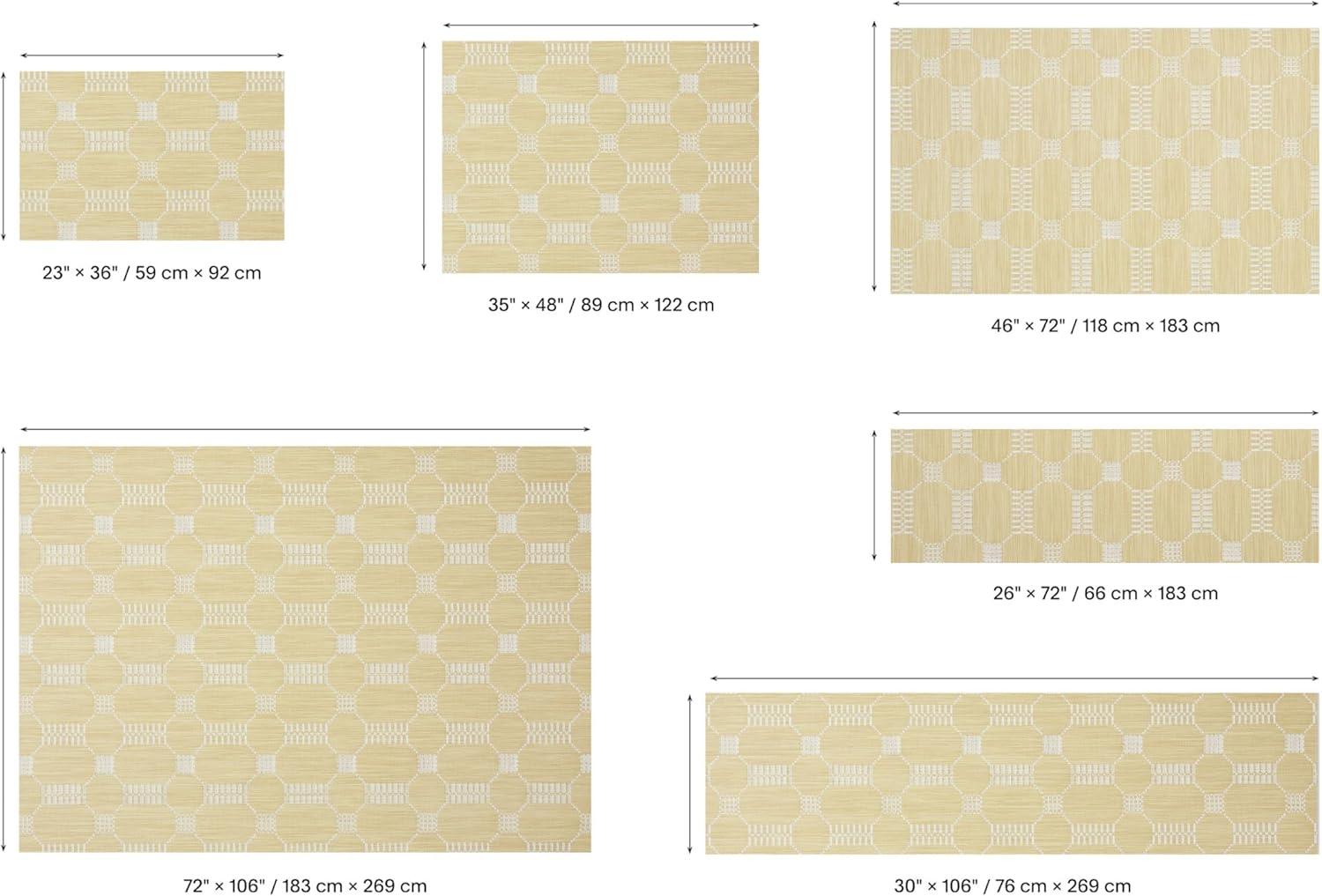 imageChilewich Martha by Martha Stewart Coverlet Rug in Wheat 23x36 Easy Care Premium IndoorOutdoor Floor Mat for Entry Kitchen Bath Pool with NonSlip BackingWheat