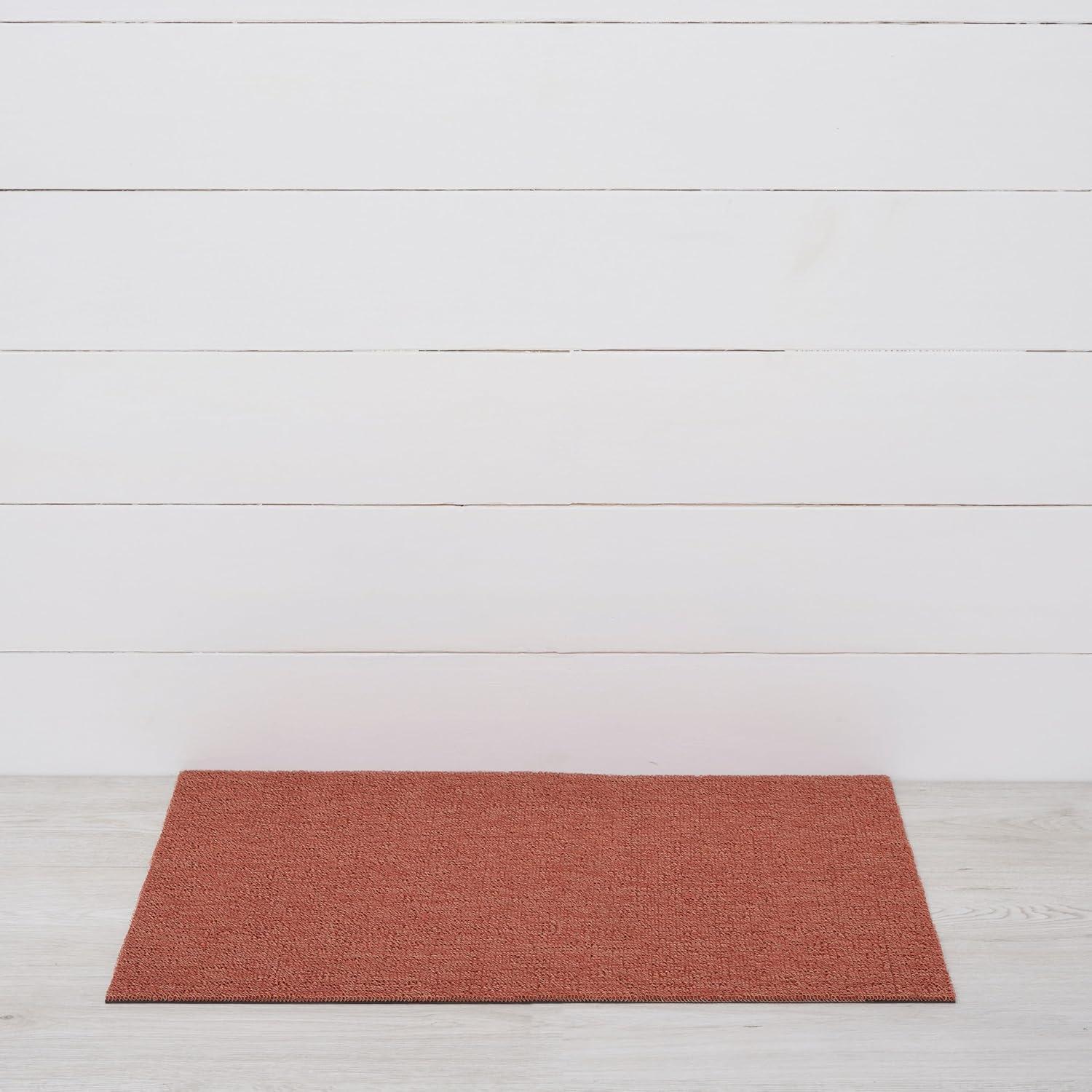 imageChilewich Martha by Martha Stewart Heathered Shag Runner in Flax 2x6 Easy Care Premium IndoorOutdoor Tufted Rug for Entry Kitchen Bath Pool with Weatherproof BackingBurnt Coral