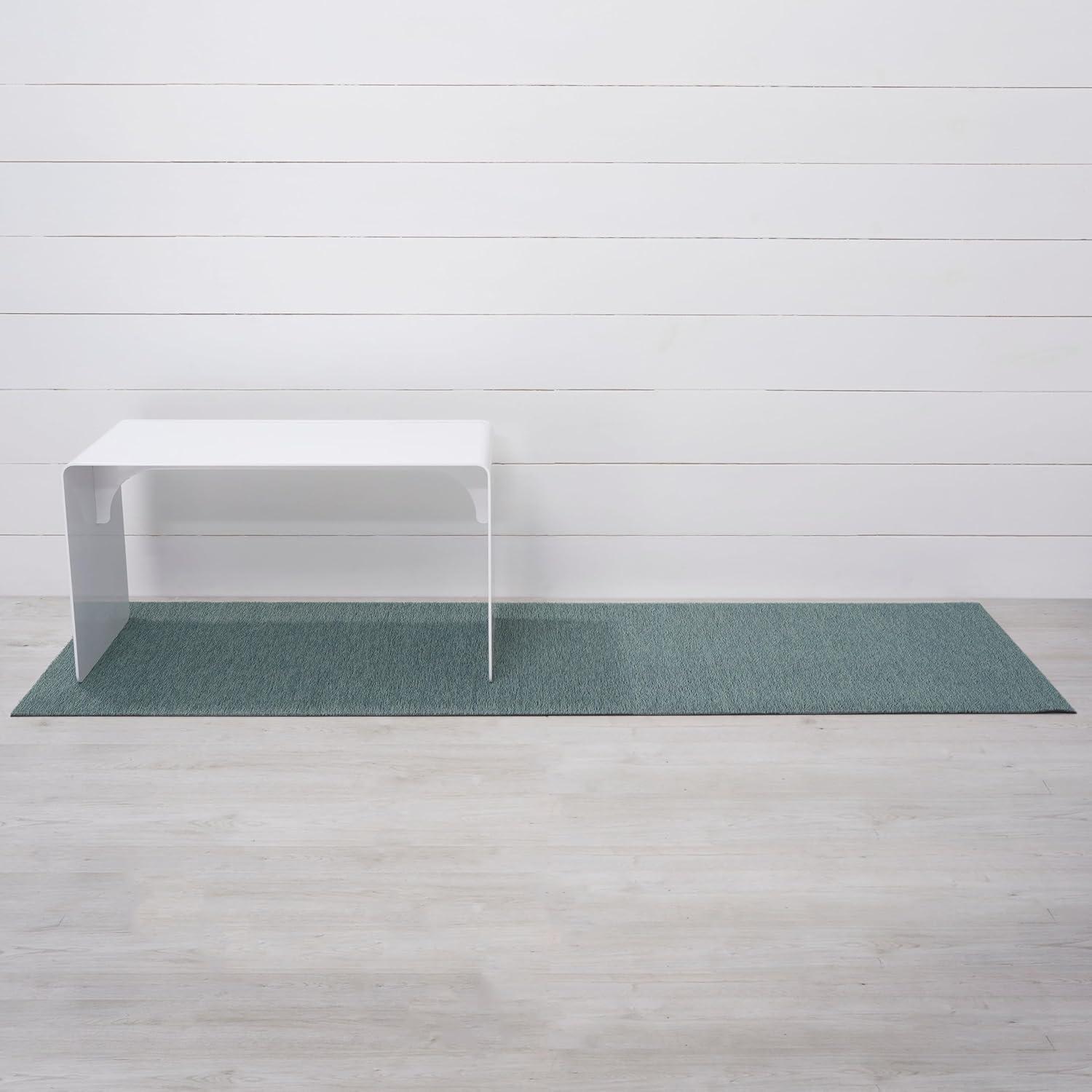 imageChilewich Martha by Martha Stewart Heathered Shag Runner in Flax 2x6 Easy Care Premium IndoorOutdoor Tufted Rug for Entry Kitchen Bath Pool with Weatherproof BackingAbalone