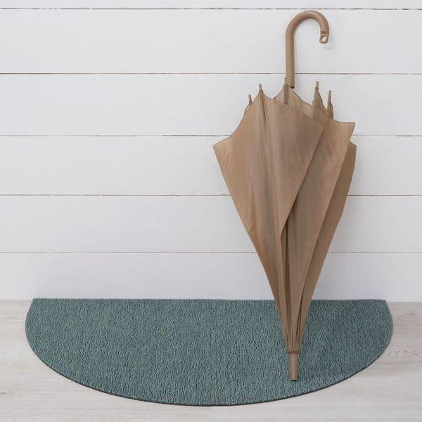 imageChilewich Martha by Martha Stewart Heathered Shag Runner in Flax 2x6 Easy Care Premium IndoorOutdoor Tufted Rug for Entry Kitchen Bath Pool with Weatherproof BackingAbalone