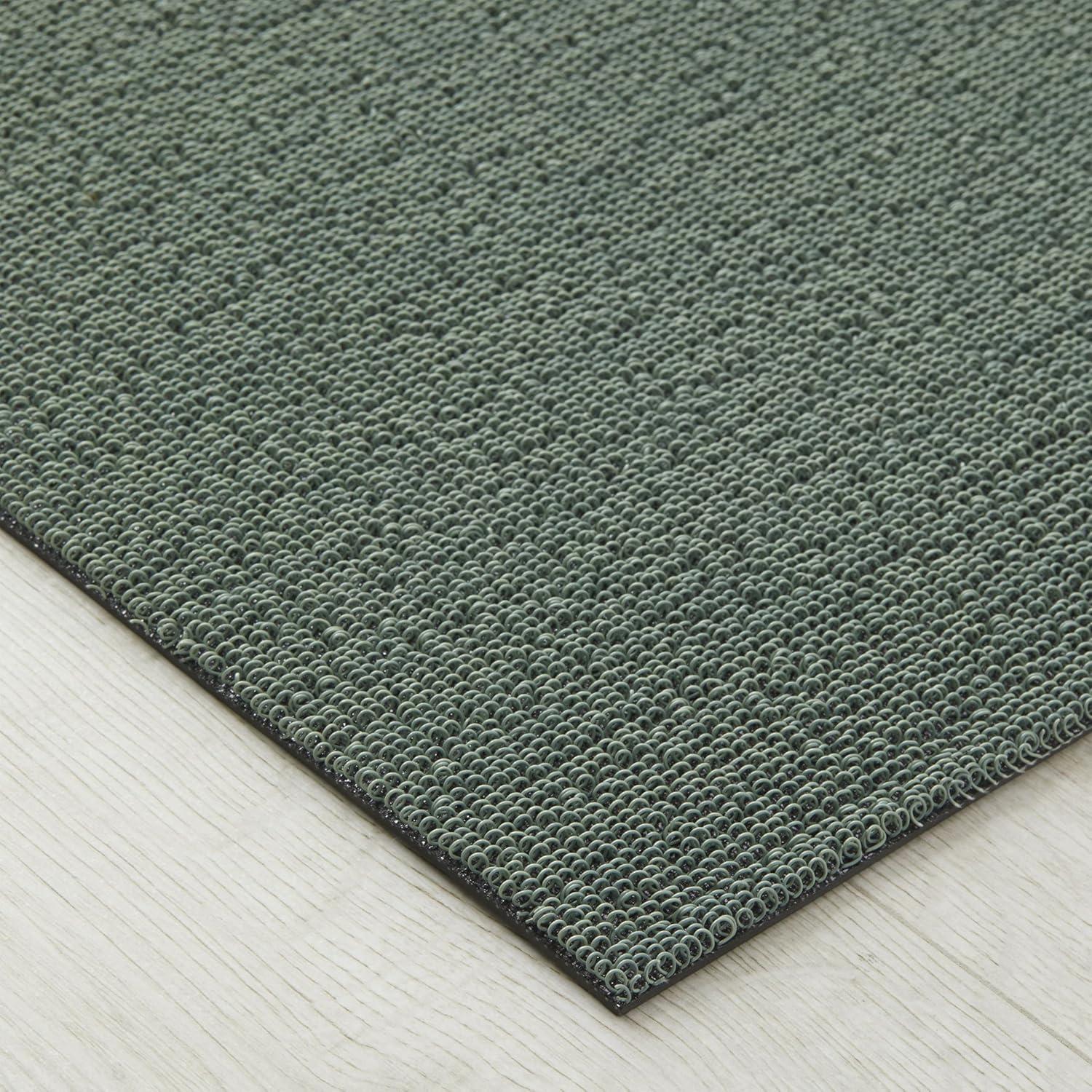 imageChilewich Martha by Martha Stewart Heathered Shag Runner in Flax 2x6 Easy Care Premium IndoorOutdoor Tufted Rug for Entry Kitchen Bath Pool with Weatherproof BackingAbalone