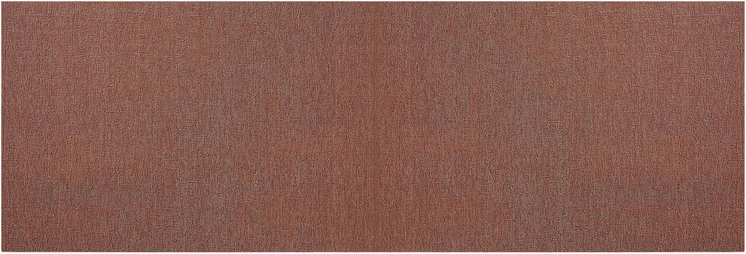 imageChilewich Martha by Martha Stewart Heathered Shag Runner in Flax 2x6 Easy Care Premium IndoorOutdoor Tufted Rug for Entry Kitchen Bath Pool with Weatherproof BackingBurnt Coral