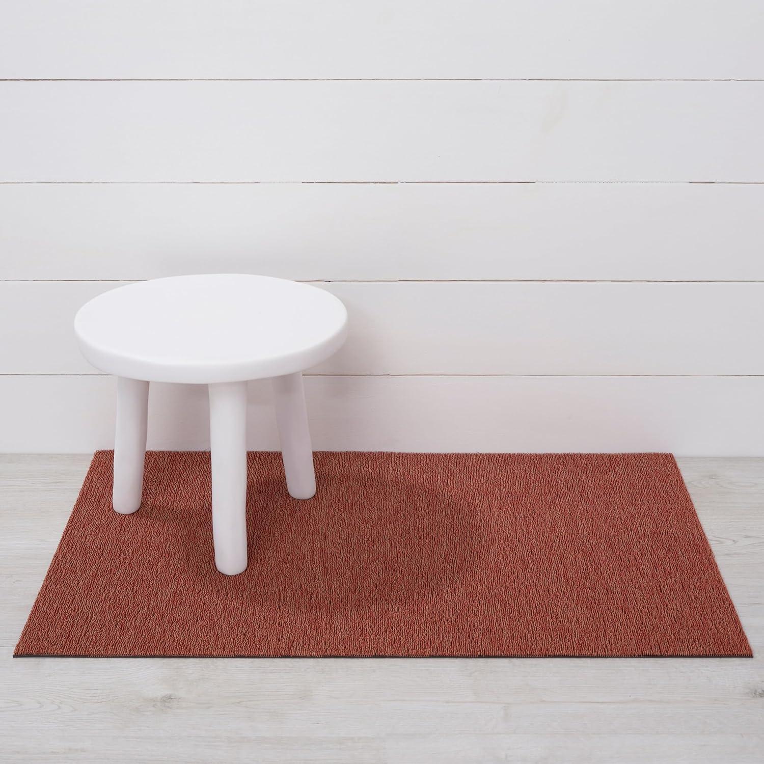 imageChilewich Martha by Martha Stewart Heathered Shag Runner in Flax 2x6 Easy Care Premium IndoorOutdoor Tufted Rug for Entry Kitchen Bath Pool with Weatherproof BackingBurnt Coral