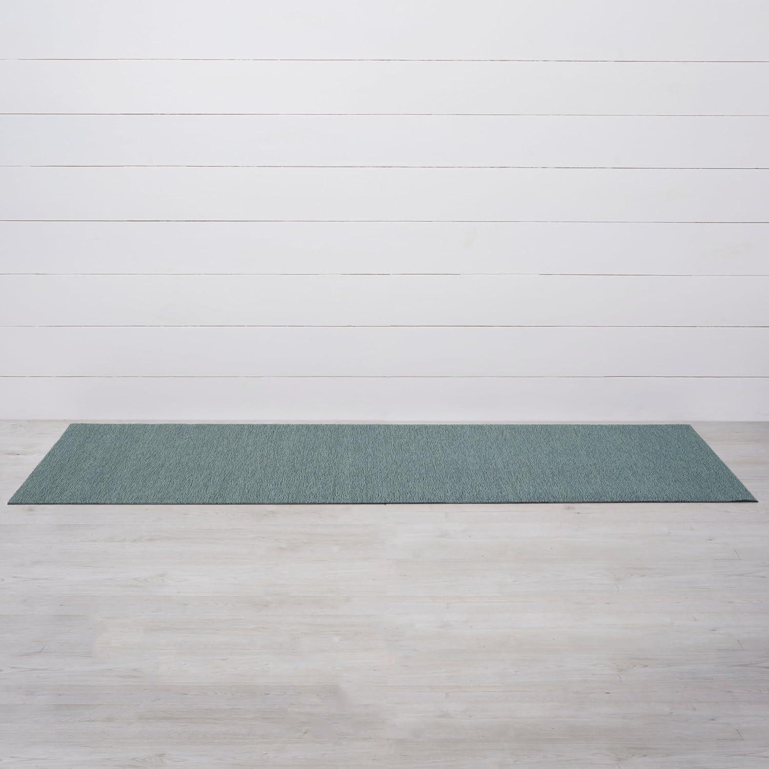 imageChilewich Martha by Martha Stewart Heathered Shag Runner in Flax 2x6 Easy Care Premium IndoorOutdoor Tufted Rug for Entry Kitchen Bath Pool with Weatherproof BackingAbalone