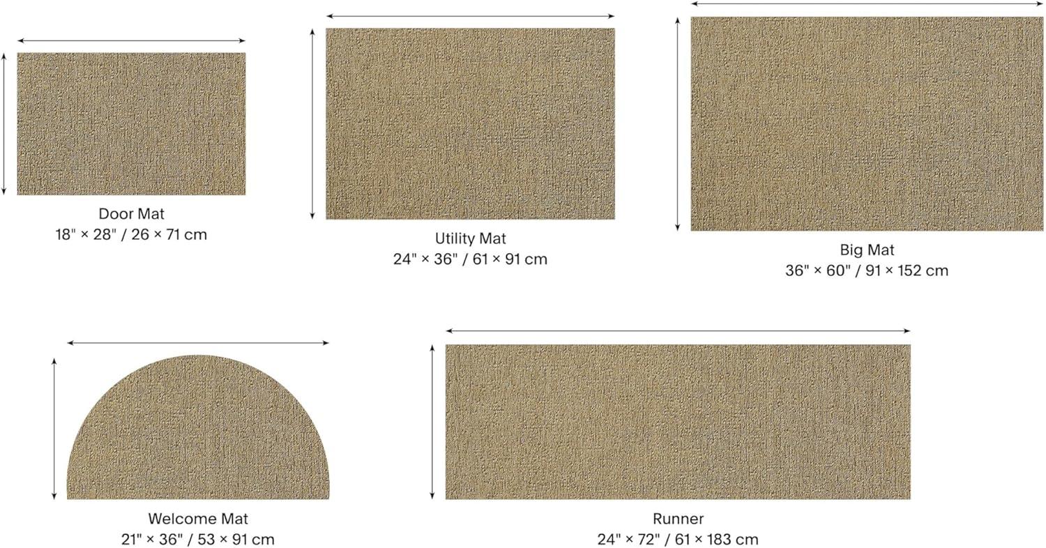 imageChilewich Martha by Martha Stewart Heathered Shag Runner in Flax 2x6 Easy Care Premium IndoorOutdoor Tufted Rug for Entry Kitchen Bath Pool with Weatherproof BackingWheat