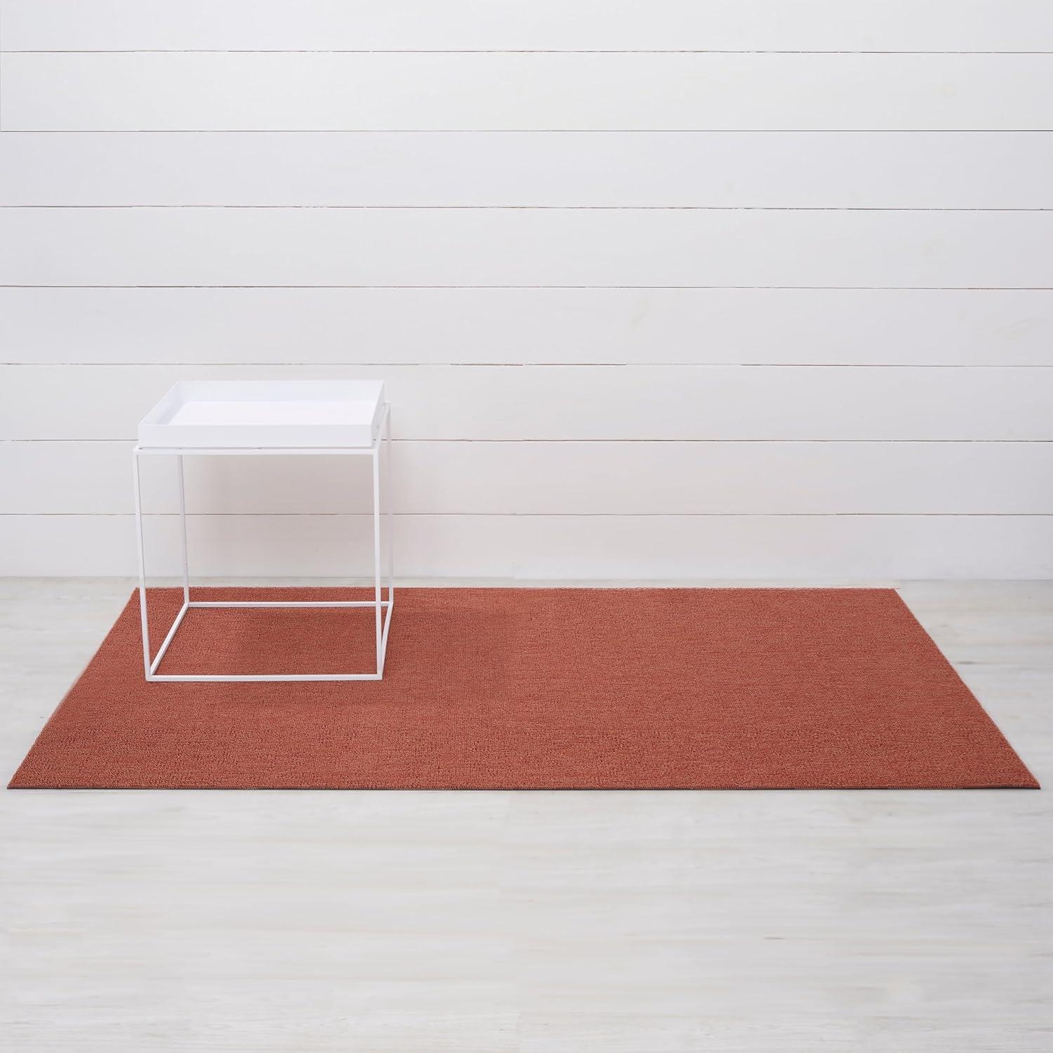imageChilewich Martha by Martha Stewart Heathered Shag Runner in Flax 2x6 Easy Care Premium IndoorOutdoor Tufted Rug for Entry Kitchen Bath Pool with Weatherproof BackingBurnt Coral