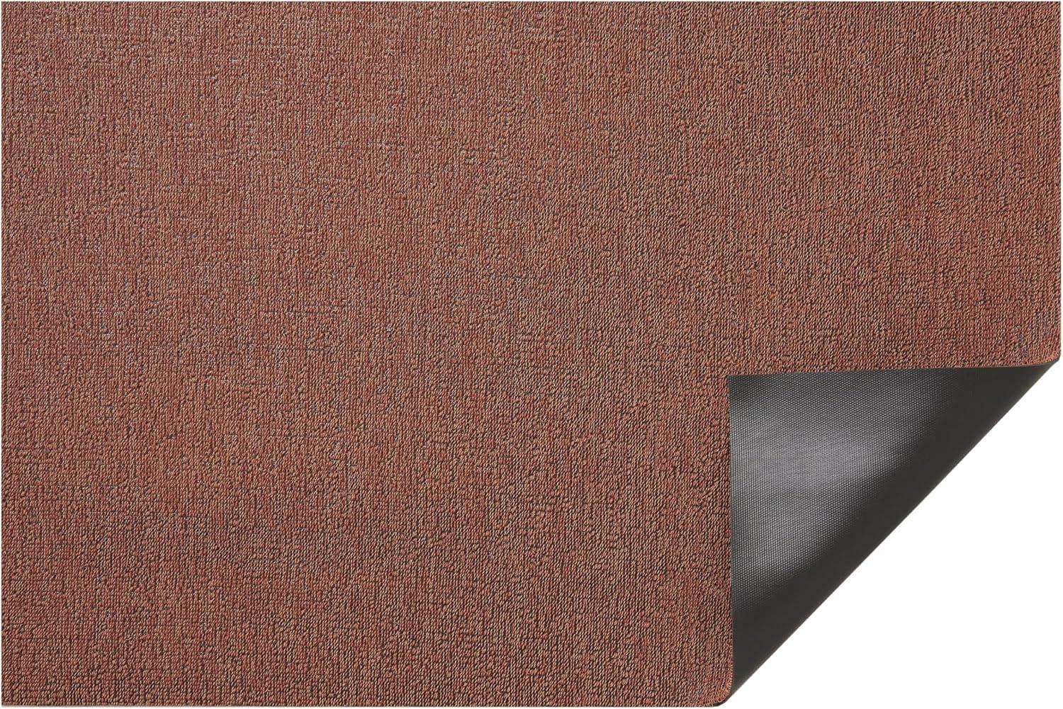 imageChilewich Martha by Martha Stewart Heathered Shag Runner in Flax 2x6 Easy Care Premium IndoorOutdoor Tufted Rug for Entry Kitchen Bath Pool with Weatherproof BackingBurnt Coral