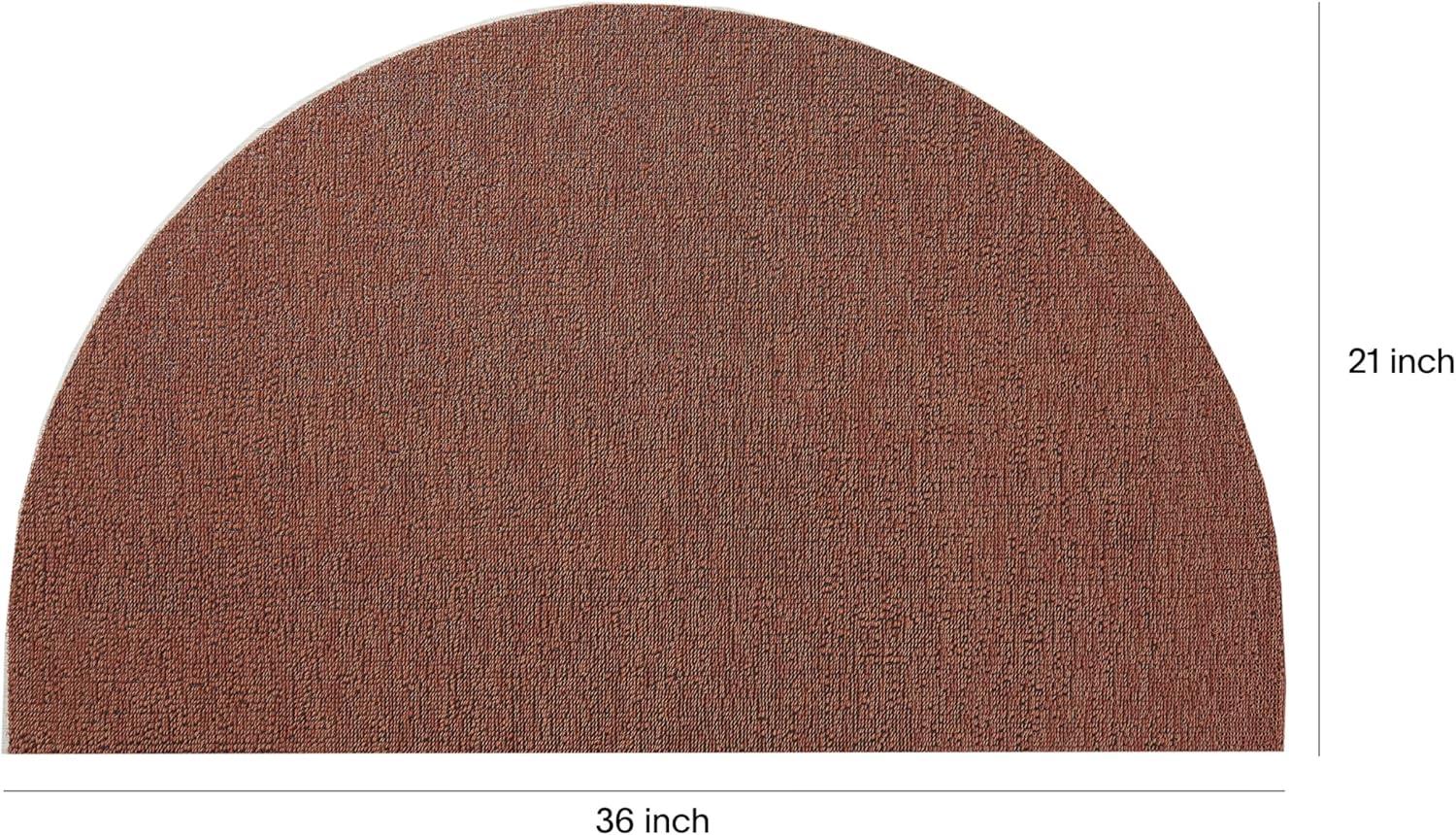 imageChilewich Martha by Martha Stewart Heathered Shag Runner in Flax 2x6 Easy Care Premium IndoorOutdoor Tufted Rug for Entry Kitchen Bath Pool with Weatherproof BackingBurnt Coral