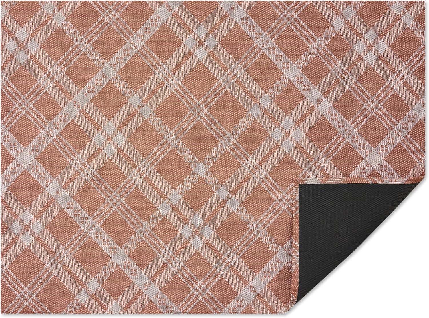imageChilewich Martha by Martha Stewart Ribbons Rug in Flax 23x36 Easy Care Premium IndoorOutdoor Floor Mat for Entry Kitchen Bath Pool with NonSlip BackingBurnt Coral