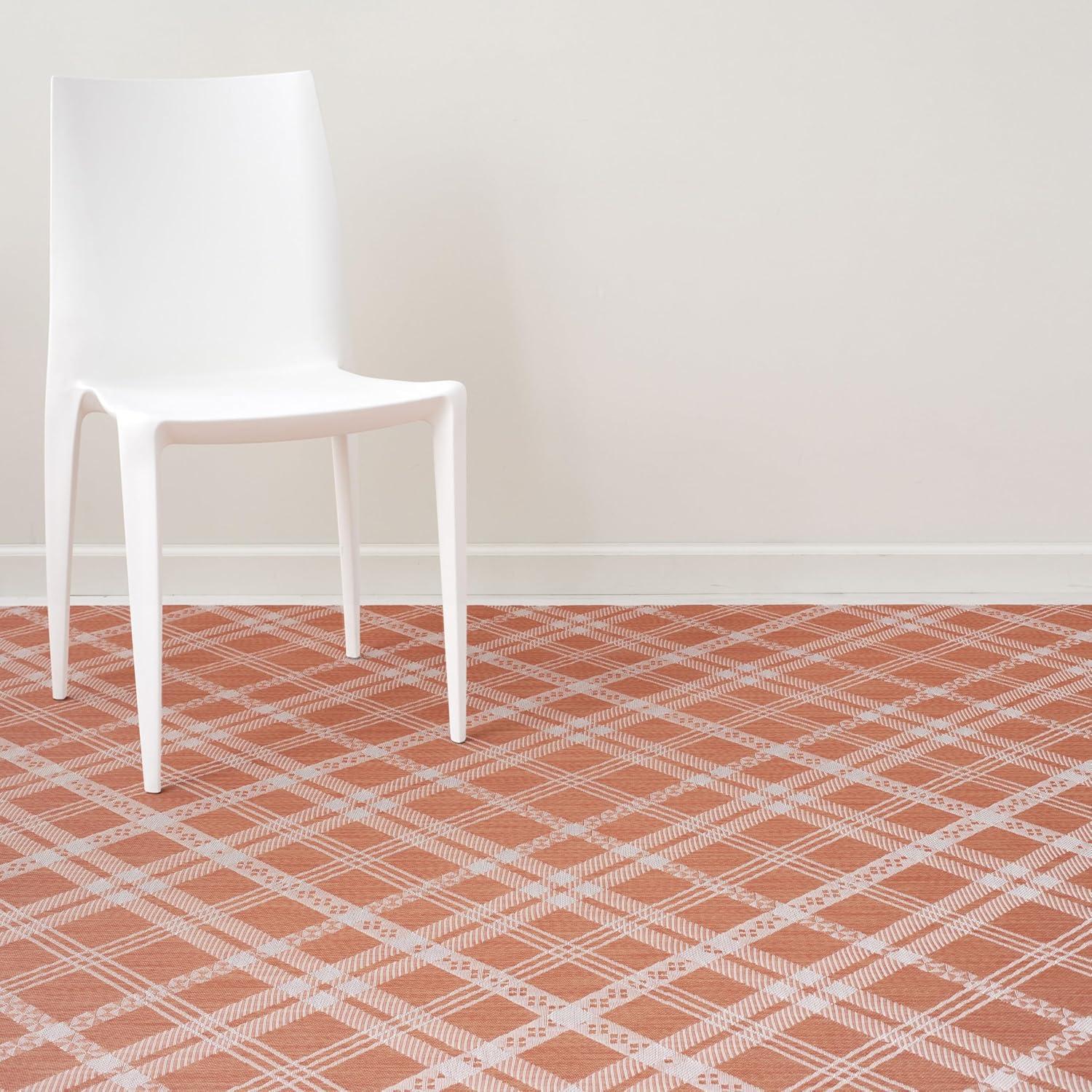 imageChilewich Martha by Martha Stewart Ribbons Rug in Flax 23x36 Easy Care Premium IndoorOutdoor Floor Mat for Entry Kitchen Bath Pool with NonSlip BackingBurnt Coral