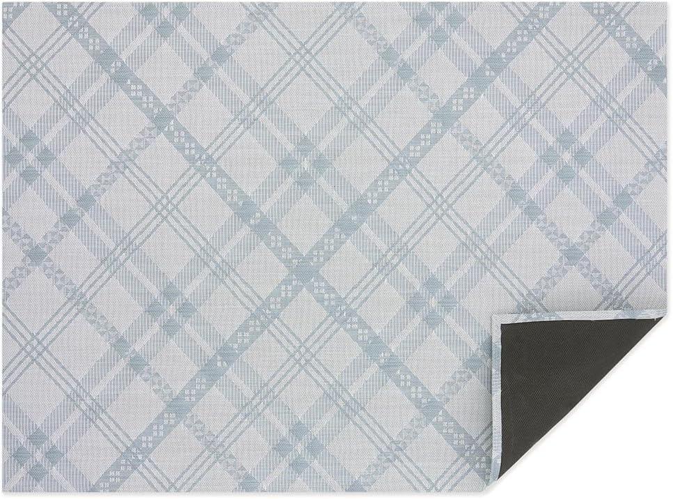 imageChilewich Martha by Martha Stewart Ribbons Rug in Flax 23x36 Easy Care Premium IndoorOutdoor Floor Mat for Entry Kitchen Bath Pool with NonSlip BackingSea