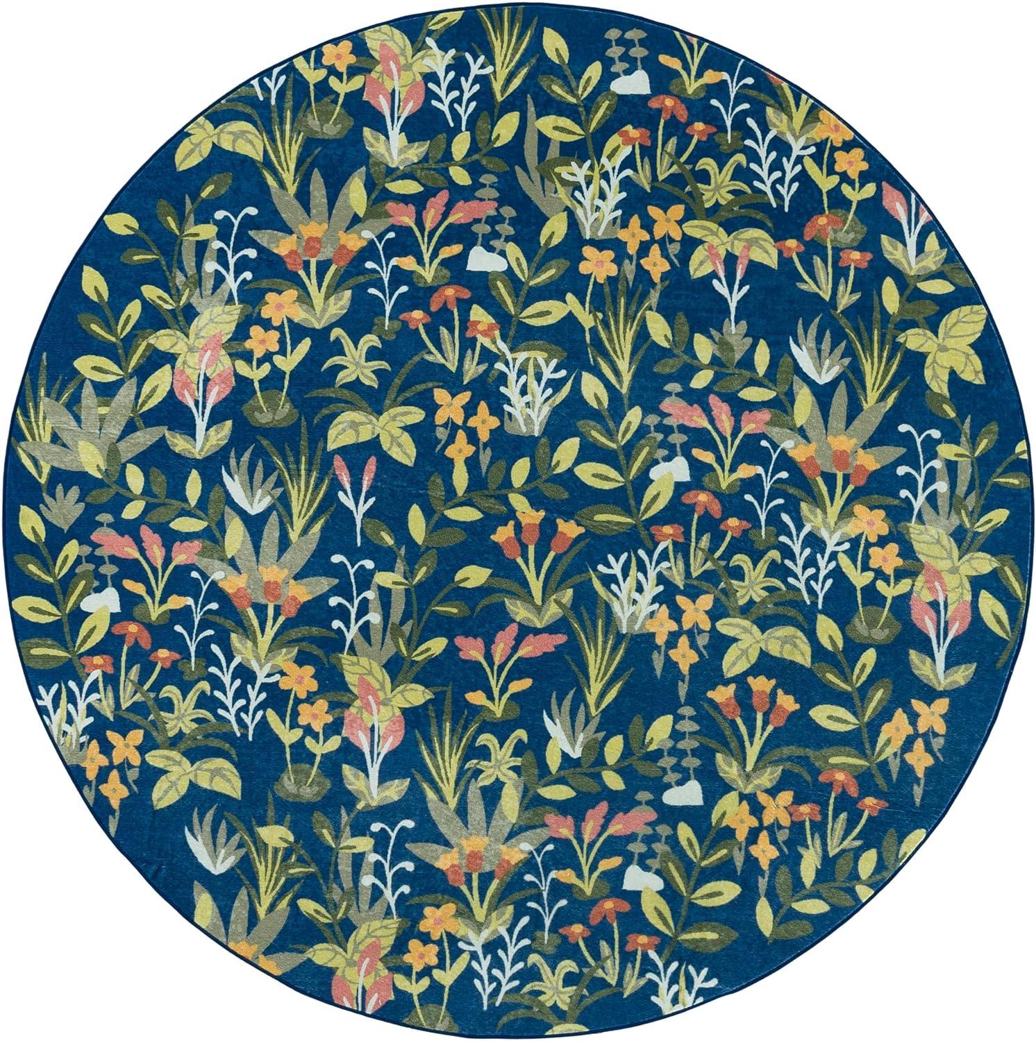 imageMartha Stewart x SAFAVIEH Machine Washable Area Rug Collection 5 x 8 Navy amp Gold Slip Resistant amp Easy Cleaning Ideal for Ideal for Living Room Bedroom Dining Space MSRW192NNavyGold