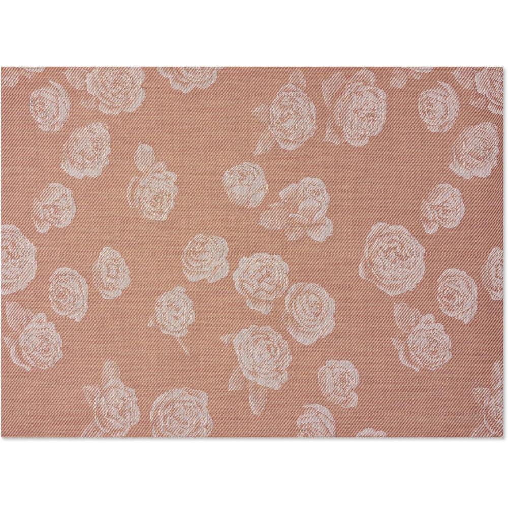 imageChilewich Martha by Martha Stewart Rosette Rug in Burnt Coral 23x36 Easy Care Premium IndoorOutdoor Floor Mat for Entry Kitchen Bath Pool with NonSlip BackingBurnt Coral