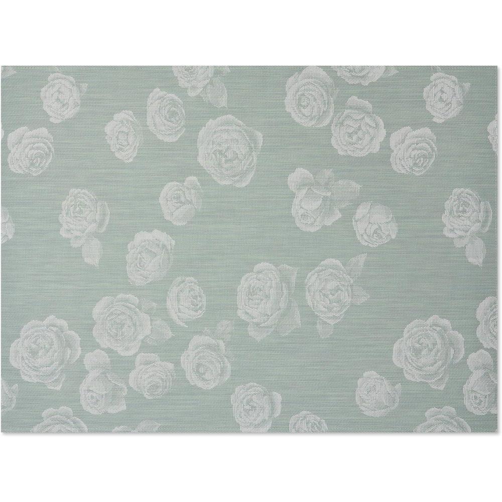 imageChilewich Martha by Martha Stewart Rosette Rug in Burnt Coral 23x36 Easy Care Premium IndoorOutdoor Floor Mat for Entry Kitchen Bath Pool with NonSlip BackingAbalone
