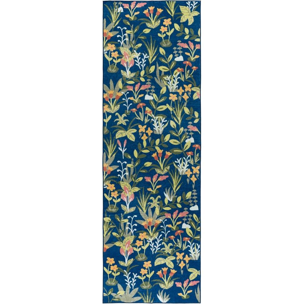 imageMartha Stewart x SAFAVIEH Machine Washable Area Rug Collection 5 x 8 Navy amp Gold Slip Resistant amp Easy Cleaning Ideal for Ideal for Living Room Bedroom Dining Space MSRW192NNavyGold
