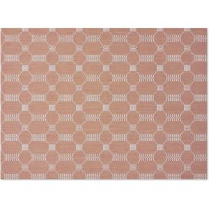 Chilewich Martha by Martha Stewart Coverlet Rug in Wheat – 23″x36″ – Easy Care – Premium Indoor/Outdoor Floor Mat for Entry, Kitchen, Bath, Pool with Non-Slip Backing(Burnt Coral)