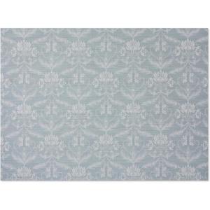 Chilewich Martha by Martha Stewart Damask Rug in Abalone – 23″x36″ – Easy Care – Premium Indoor/Outdoor Floor Mat for Entry, Kitchen, Bath, Pool with Non-Slip Backing(Sea)