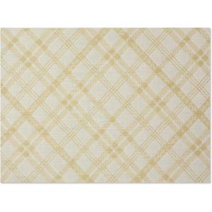 Chilewich Martha by Martha Stewart Ribbons Rug in Flax – 23″x36″ – Easy Care – Premium Indoor/Outdoor Floor Mat for Entry, Kitchen, Bath, Pool with Non-Slip Backing(Wheat)