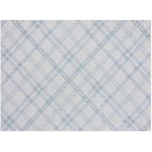 Chilewich Martha by Martha Stewart Ribbons Rug in Flax – 23″x36″ – Easy Care – Premium Indoor/Outdoor Floor Mat for Entry, Kitchen, Bath, Pool with Non-Slip Backing(Sea)