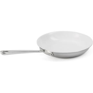 Martha Stewart Martha 10″ Triply Stainless Steel Saute Fry Pan w/Ceramic Non-Stick Interior