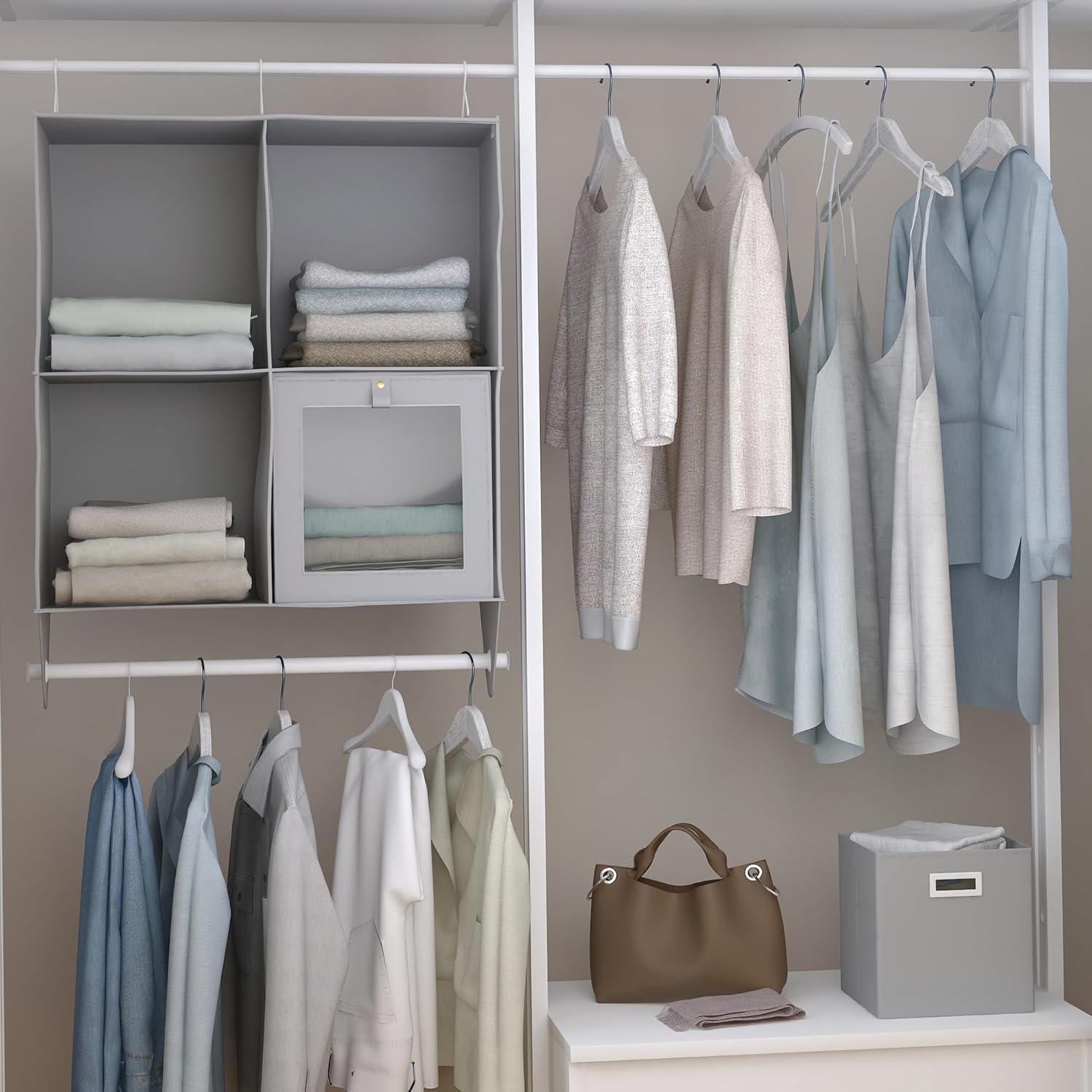 imageMartha Stewart Essential Collapsible Stackable Decorative Home Storage Cube Organization Two Piece Set Includes One Storage Cube With Dividers and One Craft Cube Bedford FloralBedford Floral