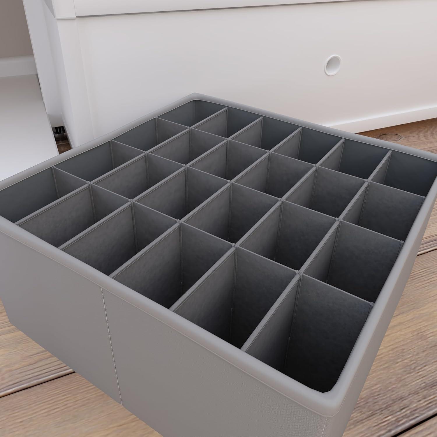imageMartha Stewart Essential Collapsible Stackable Decorative Home Storage Organization With Lidded Tops Set of 2 Lidded Storage Boxes Bedford FloralGrey