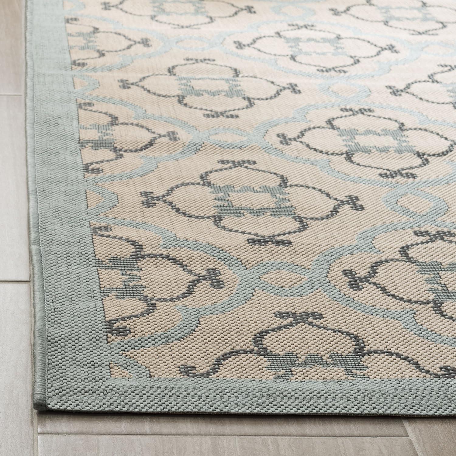 imageMartha Stewart x SAFAVIEH Outdoor Area Rug Collection 8 x 112 Azurite Weather Resistant amp Washable Ideal for Patio Backyard Mudroom Deck Dining Space MSR4262233
