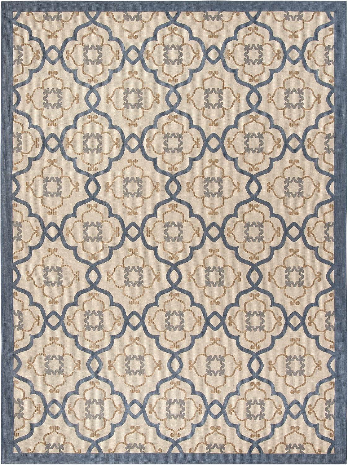imageMartha Stewart x SAFAVIEH Outdoor Area Rug Collection 8 x 112 Azurite Weather Resistant amp Washable Ideal for Patio Backyard Mudroom Deck Dining Space MSR4262233