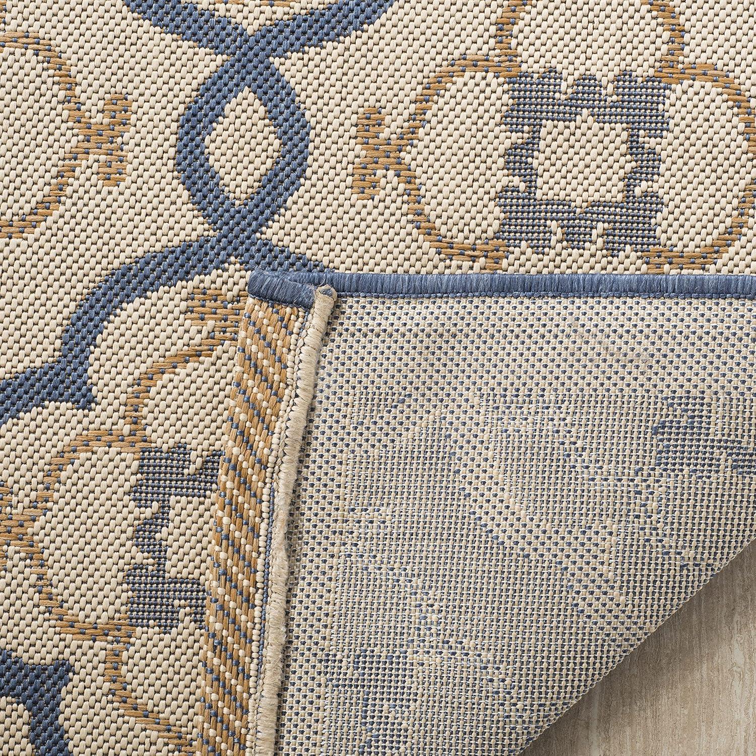 imageMartha Stewart x SAFAVIEH Outdoor Area Rug Collection 8 x 112 Azurite Weather Resistant amp Washable Ideal for Patio Backyard Mudroom Deck Dining Space MSR4262233