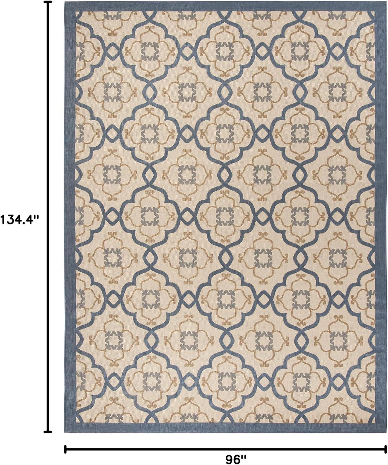 imageMartha Stewart x SAFAVIEH Outdoor Area Rug Collection 8 x 112 Azurite Weather Resistant amp Washable Ideal for Patio Backyard Mudroom Deck Dining Space MSR4262233