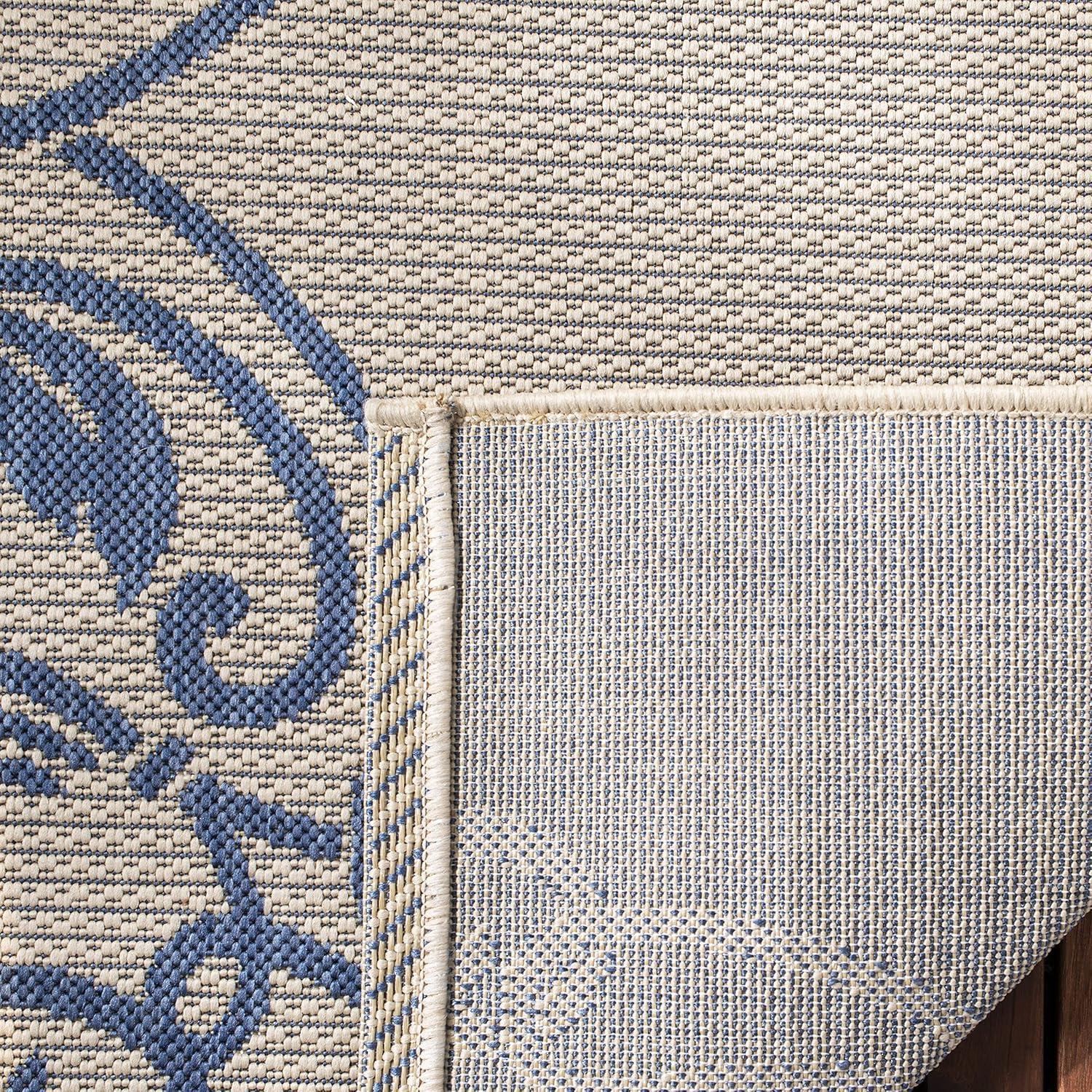 imageMartha Stewart x SAFAVIEH Outdoor Area Rug Collection 8 x 112 Beach Grass Weather Resistant amp Washable Ideal for Patio Backyard Mudroom Deck Dining Space MSR4230Azurite