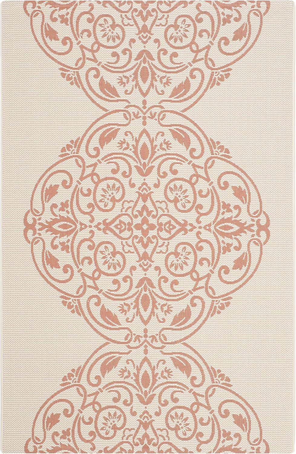imageMartha Stewart x SAFAVIEH Outdoor Area Rug Collection 8 x 112 Beach Grass Weather Resistant amp Washable Ideal for Patio Backyard Mudroom Deck Dining Space MSR4230Cinnamon Stick