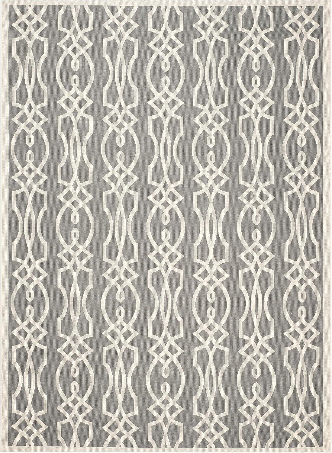 imageMartha Stewart x SAFAVIEH Outdoor Area Rug Collection 8 x 112 Cement Weather Resistant amp Washable Ideal for Patio Backyard Mudroom Deck Dining Space MSR4220246