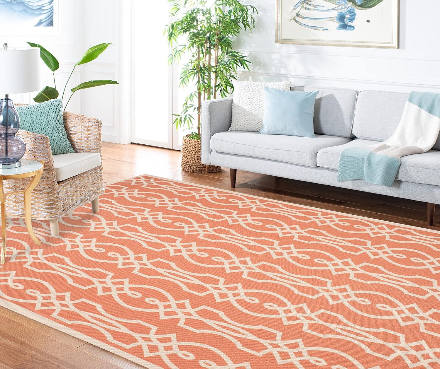 imageMartha Stewart x SAFAVIEH Outdoor Area Rug Collection 8 x 112 Cinnamon Stick Weather Resistant amp Washable Ideal for Patio Backyard Mudroom Deck Dining Space MSR4220011