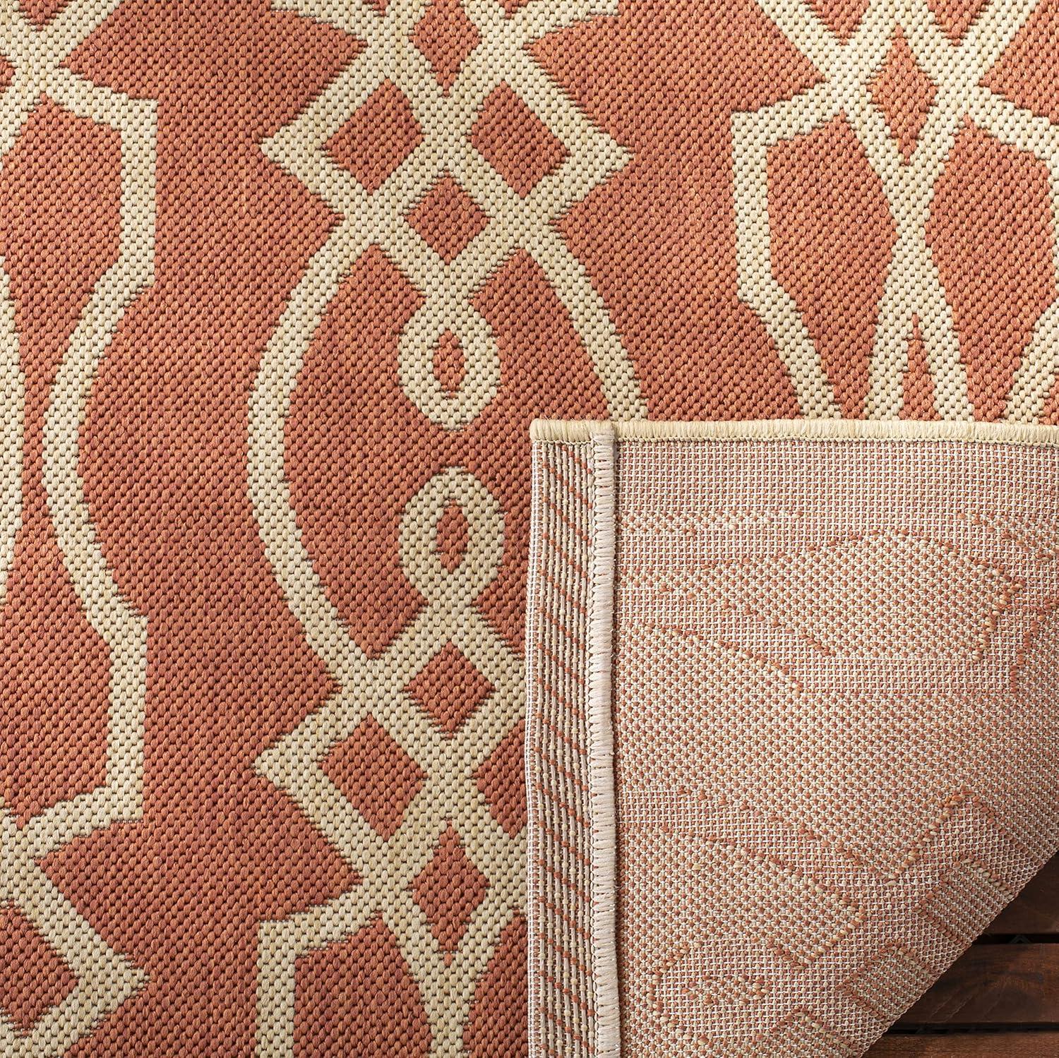imageMartha Stewart x SAFAVIEH Outdoor Area Rug Collection 8 x 112 Cinnamon Stick Weather Resistant amp Washable Ideal for Patio Backyard Mudroom Deck Dining Space MSR4220011