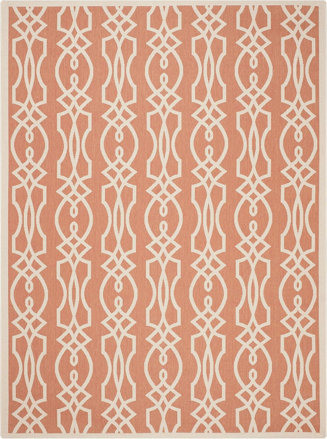 imageMartha Stewart x SAFAVIEH Outdoor Area Rug Collection 8 x 112 Cinnamon Stick Weather Resistant amp Washable Ideal for Patio Backyard Mudroom Deck Dining Space MSR4220011