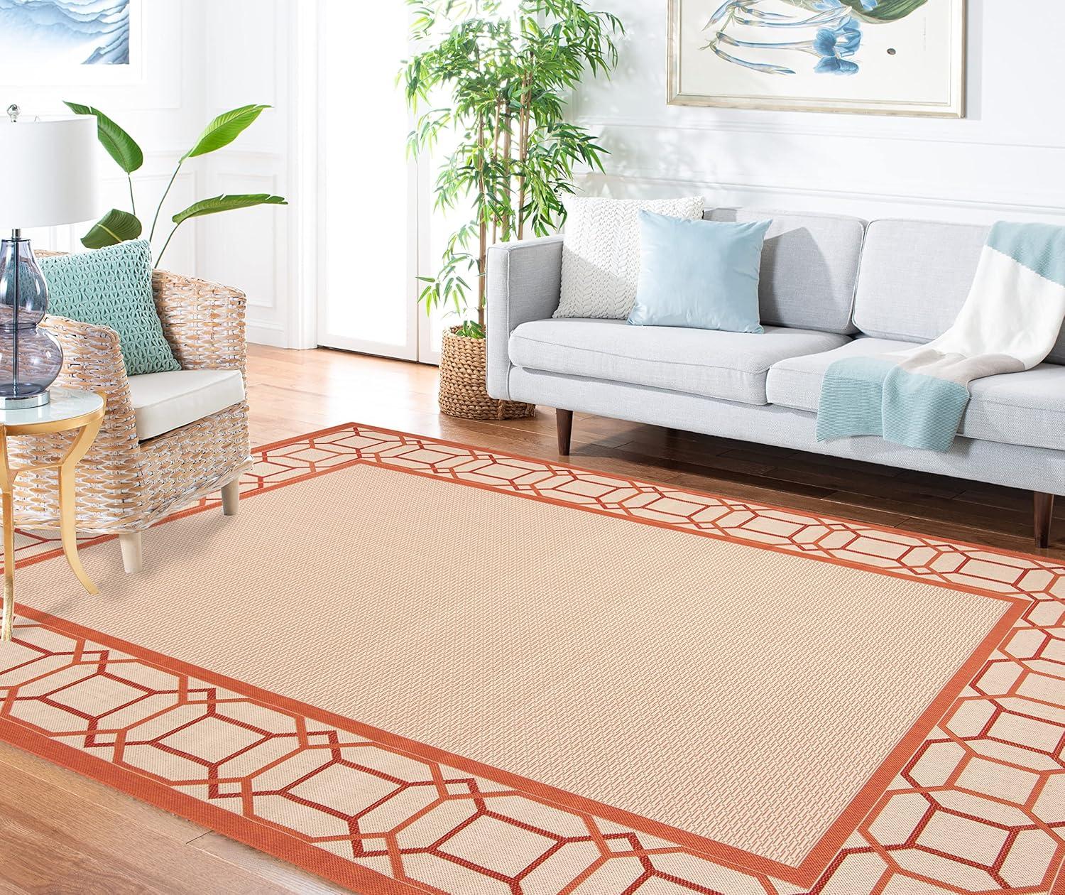 imageMartha Stewart x SAFAVIEH Outdoor Area Rug Collection 8 x 112 Cinnamon Stick Weather Resistant amp Washable Ideal for Patio Backyard Mudroom Deck Dining Space MSR4266231A11