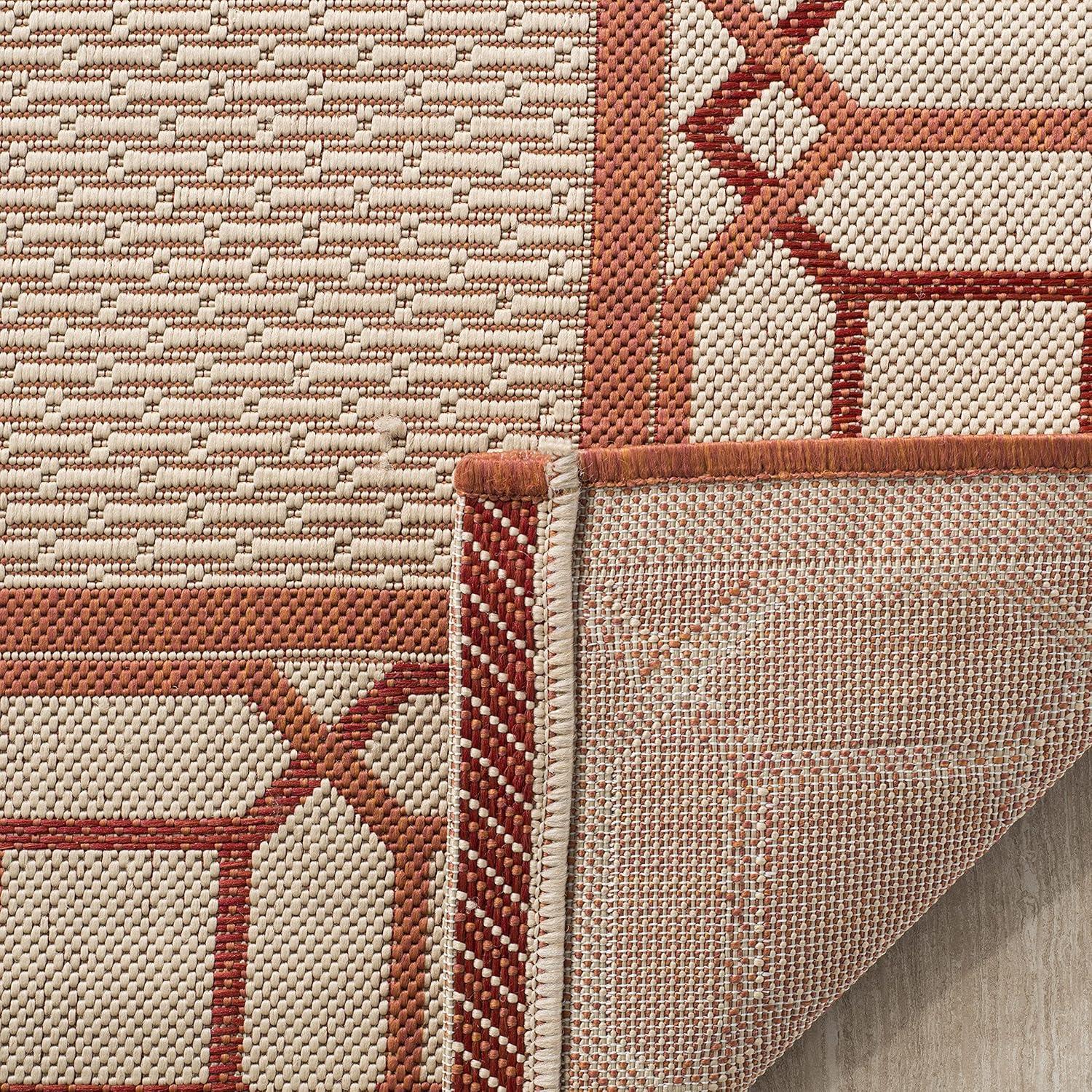 imageMartha Stewart x SAFAVIEH Outdoor Area Rug Collection 8 x 112 Cinnamon Stick Weather Resistant amp Washable Ideal for Patio Backyard Mudroom Deck Dining Space MSR4266231A11