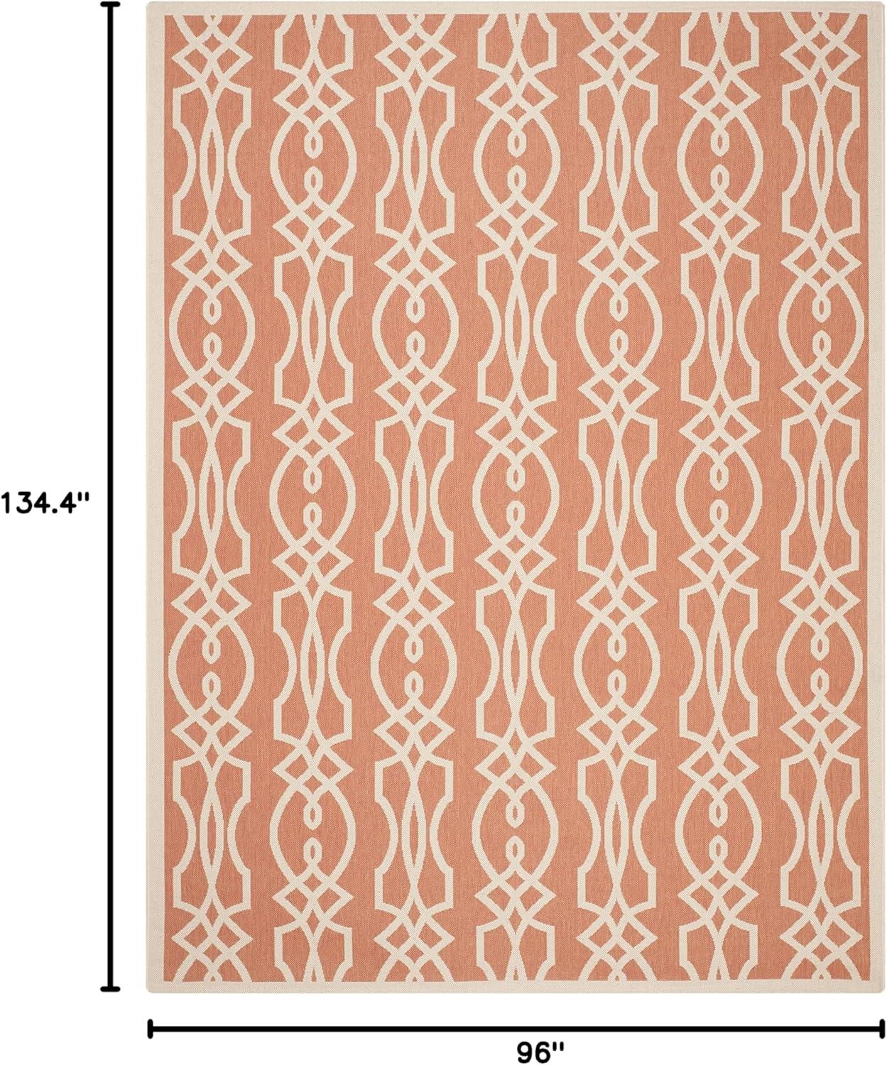 imageMartha Stewart x SAFAVIEH Outdoor Area Rug Collection 8 x 112 Cinnamon Stick Weather Resistant amp Washable Ideal for Patio Backyard Mudroom Deck Dining Space MSR4220011