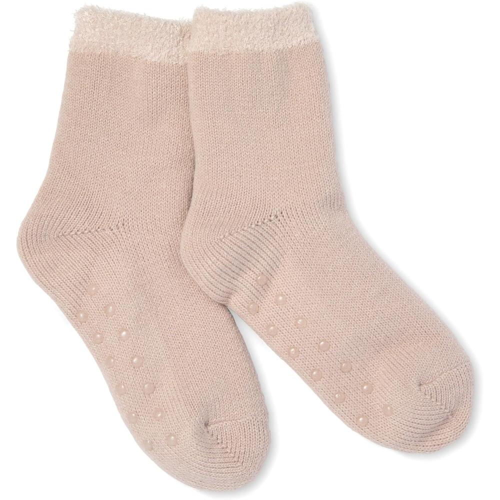 imageMartha Stewart Slipper Socks For Women Non Slip Grips 2 Pairs Fuzzy Warm Cozy Hospital Gifts Winter FallGrey