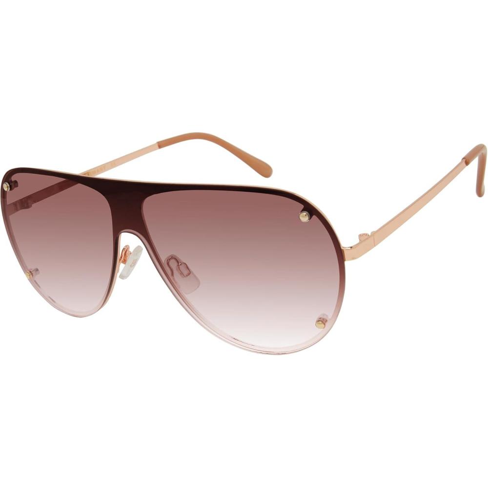 imageMartha Stewart Women Protective Metal Aviator Pilot SunglassesRose Gold Nude