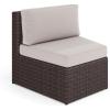Tan Cushions/Brown Frame