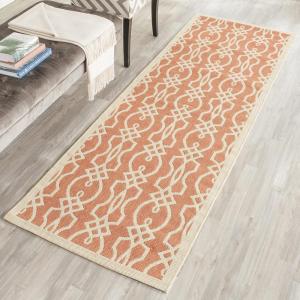 Martha Stewart x SAFAVIEH Outdoor Area Rug Collection – 8′ x 11’2″, Hickory, Weather Resistant & Washable, Ideal for Patio, Backyard, Mudroom, Deck, Dining Space (MSR4220-030)(Cinnamon Stick)